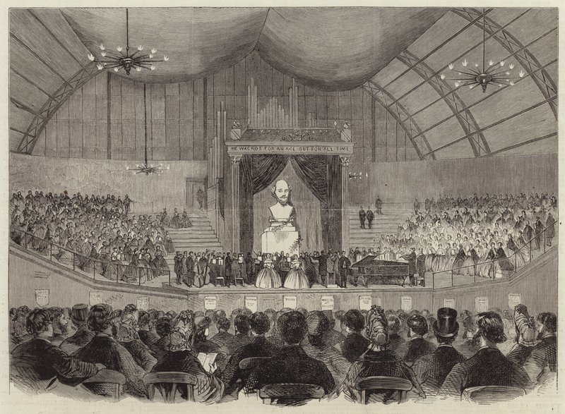 A comemoração de Shakespeare em Londres de English School