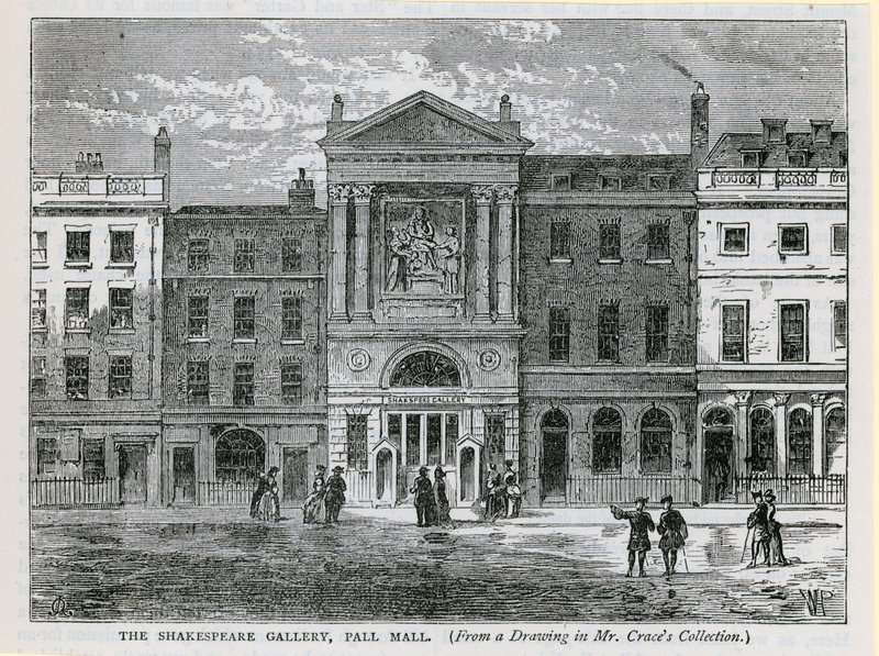 Galeria de Shakespeare, Pall Mall, Londres de English School