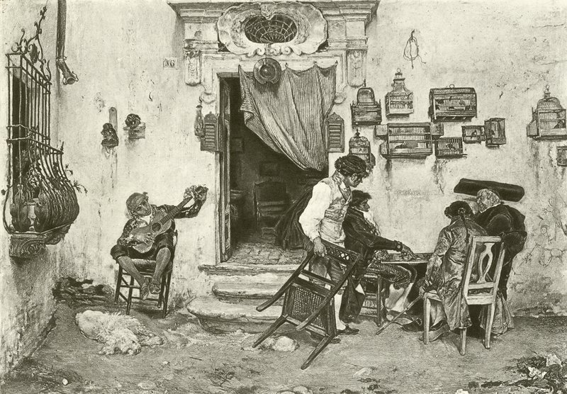 A loja de Figaro (gravura) de English School
