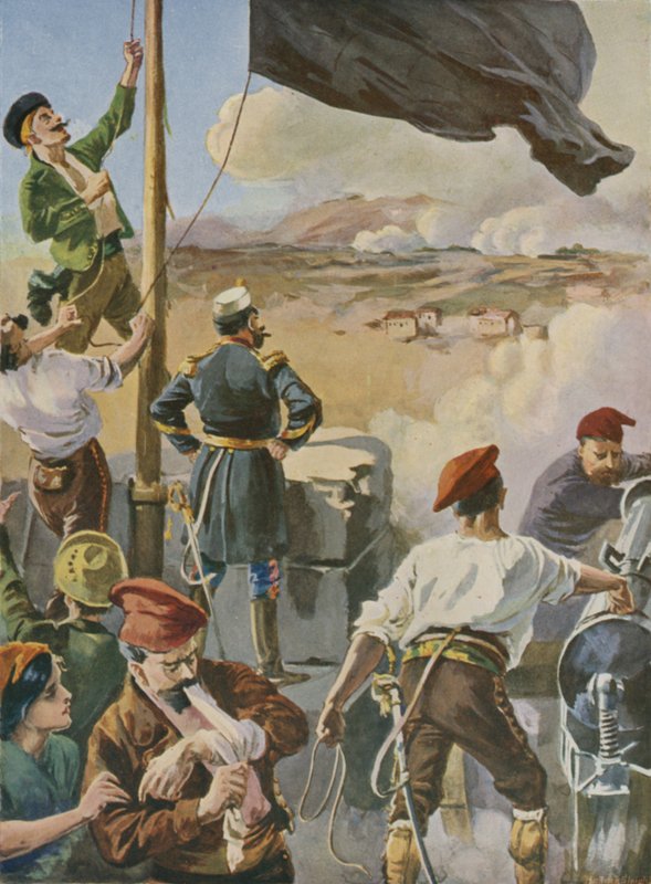 O cerco de Cartagena, Espanha, 1873-1874 de English School