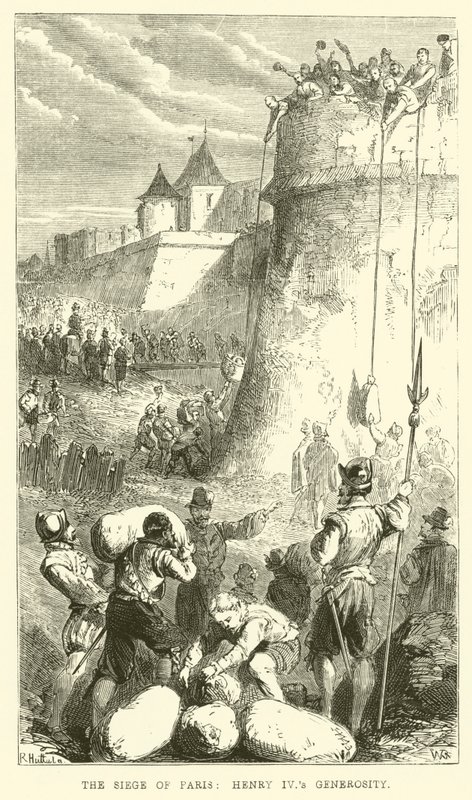 O cerco de Paris, a generosidade de Henrique IV de English School