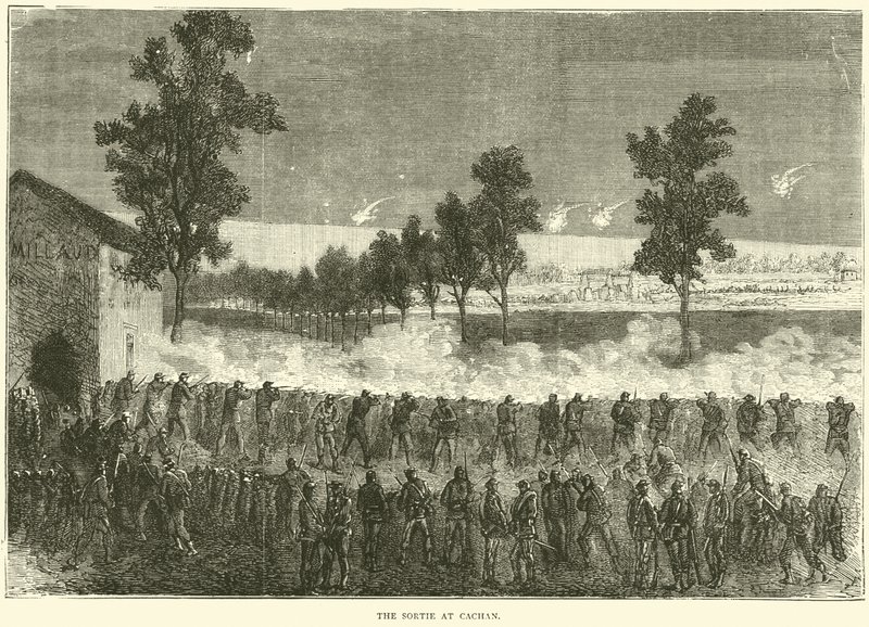 O Sortie em Cachan, outubro de 1870 de English School