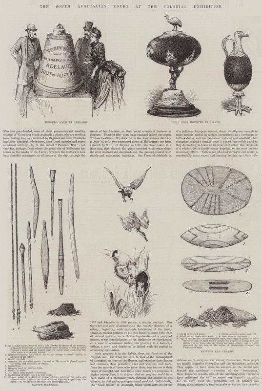 A Corte Sul Australiana na Exposição Colonial (gravura) de English School