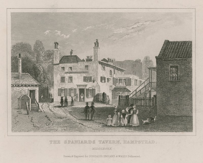 A taberna dos espanhóis, Hampstead, Londres de English School