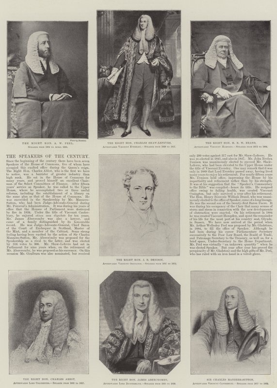 Os Oradores do Século (litho) de English School