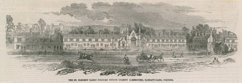 O St Clement dinamarqueses Holborn almshouses de caridade em Garratt Lane de English School