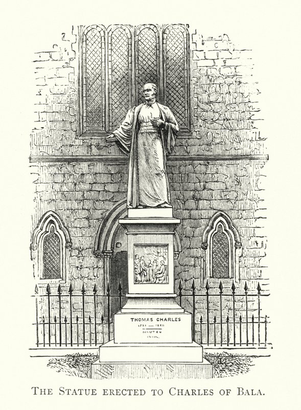 A Estátua erigida a Carlos de Bala (gravura) de English School