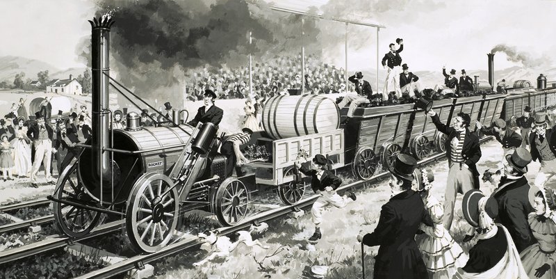 A história do Steam: Trens em teste. Foguete de Stephenson de English School