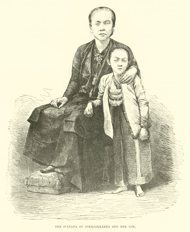 A Sultana de Jokkjokkarta e seu filho de English School