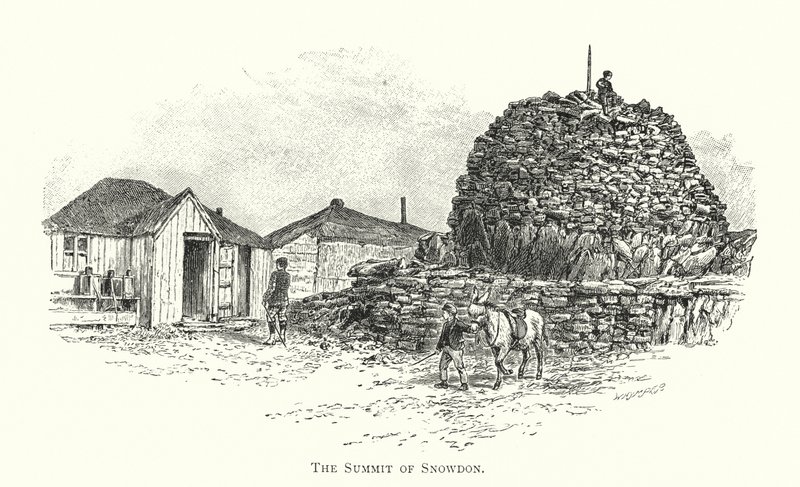A Cimeira de Snowdon (gravura) de English School