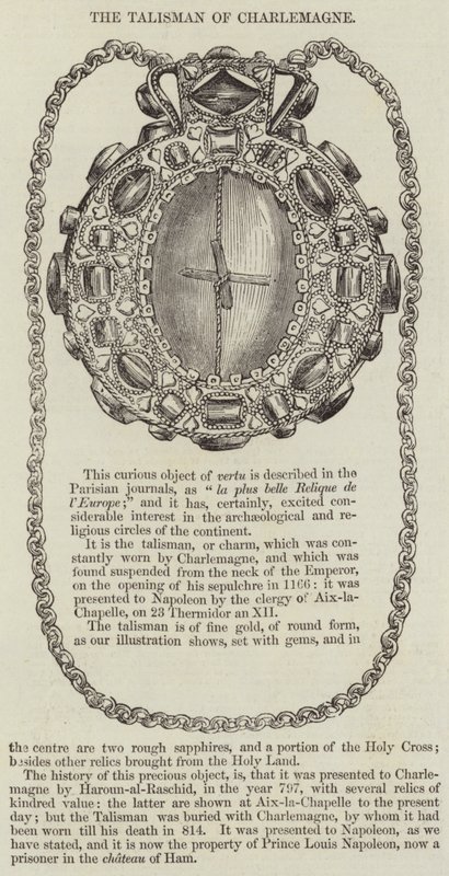O Talismã de Carlos Magno (gravura) de English School