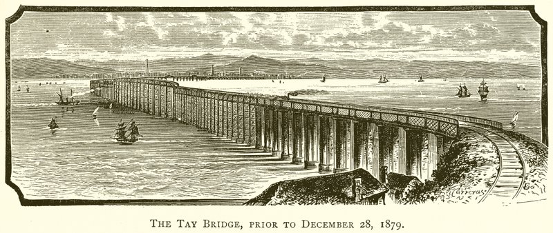 A ponte de Tay, antes de 28 de dezembro de 1879 de English School