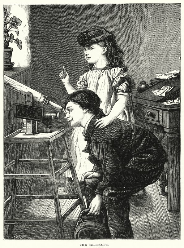 O Telescópio (gravura) de English School