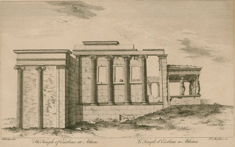 O templo de erictheus em atenas de English School