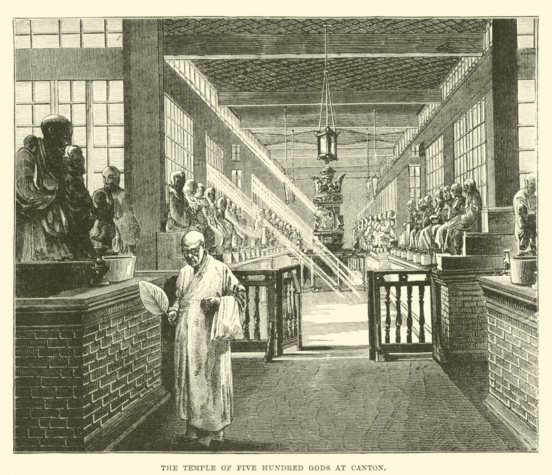 O Templo dos Quinhentos Deuses no Cantão de English School