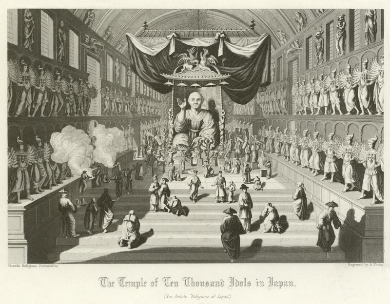 O Templo dos Dez Mil ídolos, Japão de English School