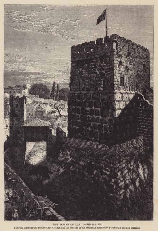 A Torre de David, Phasaelus (gravura) de English School