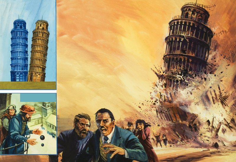 A Torre de Pisa, imaginado colapso de English School