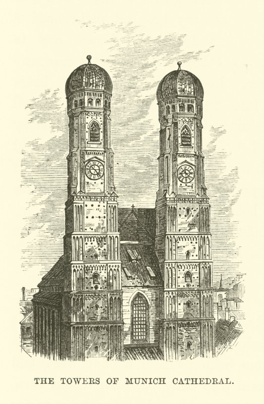 As torres da Catedral de Munique de English School