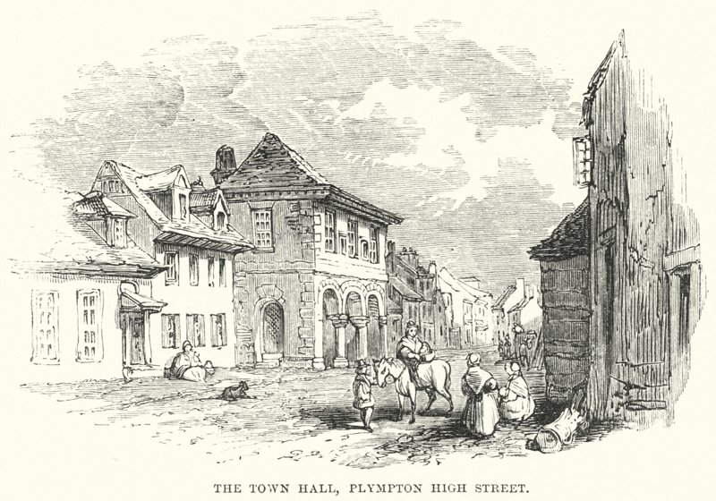 The Town Hall, Plympton High Street (gravura) de English School