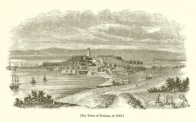 A cidade de Dundee, em 1650 de English School
