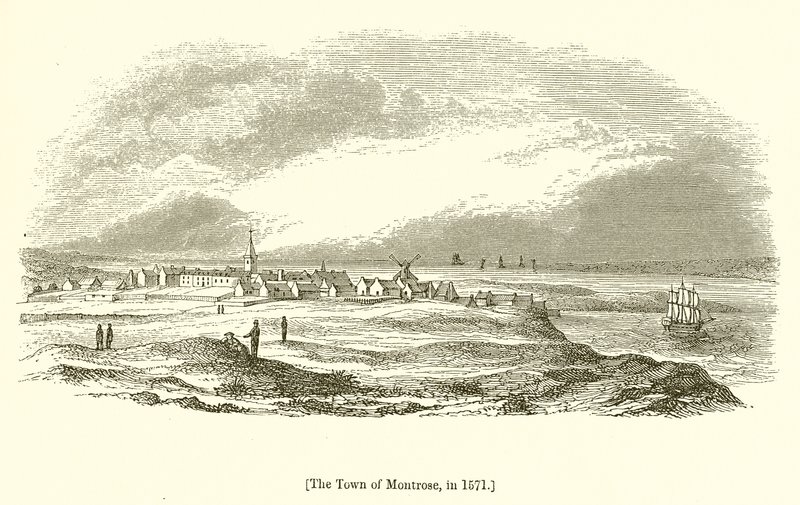 A cidade de Montrose, em 1571 de English School