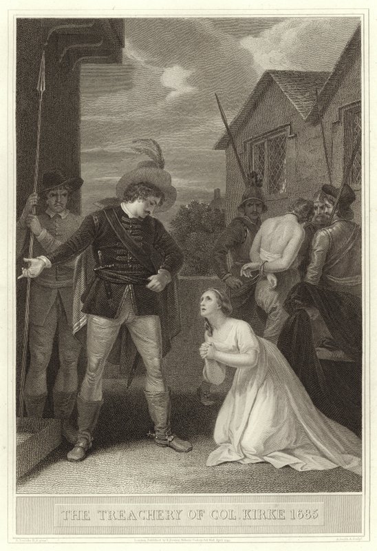 A traição de Col Kirke 1685 de English School