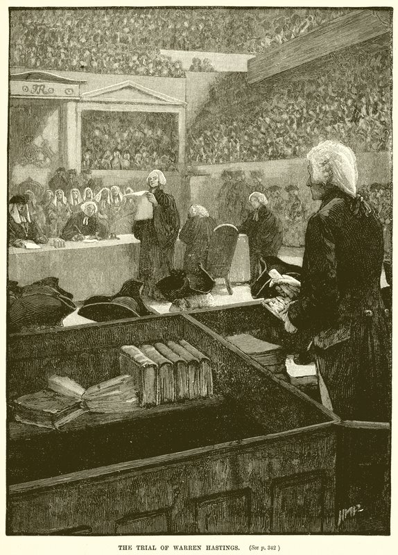 O Julgamento de Warren Hastings de English School