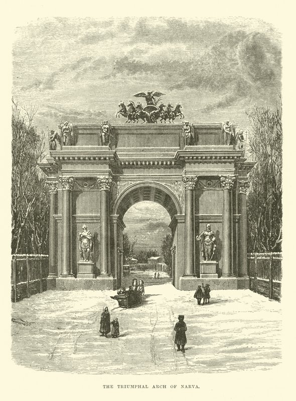 O Arco do Triunfo de Narva de English School
