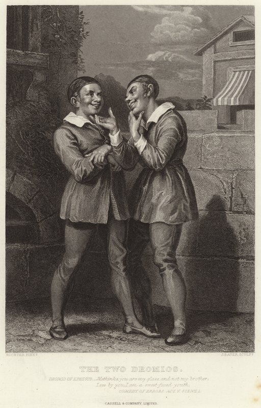 Os dois Dromios, Comédia de Erros, Ato V, Cena I de English School