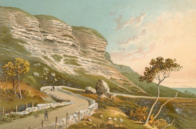 A estrada undercliff - ilha de wight de English School