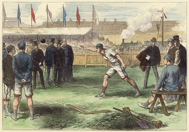 As Universidades Athletics Sports, West Brompton, colocando o peso de English School