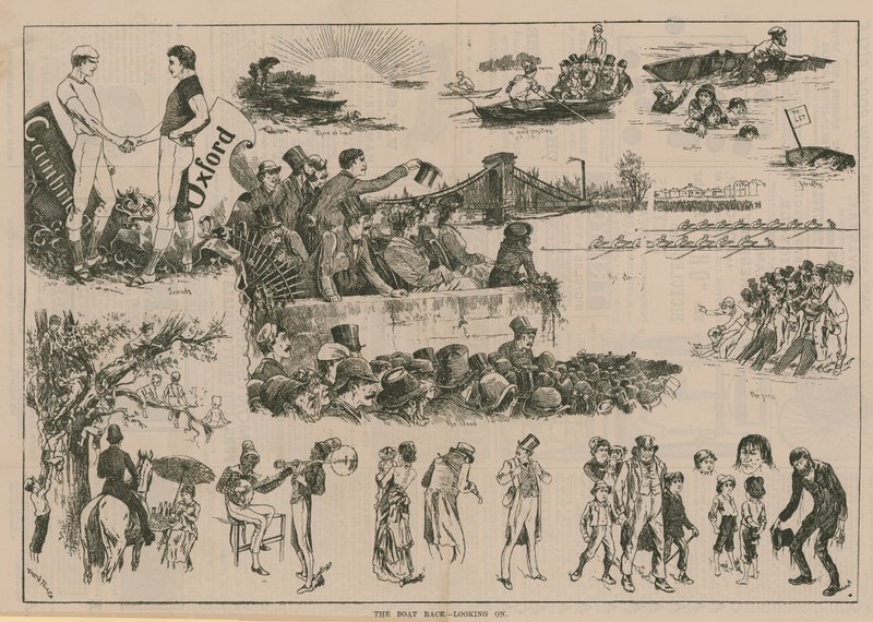 A corrida de barcos da Universidade de English School