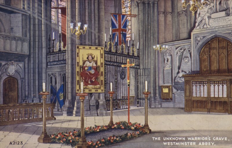 A sepultura dos guerreiros desconhecidos, abadia de Westminster de English School