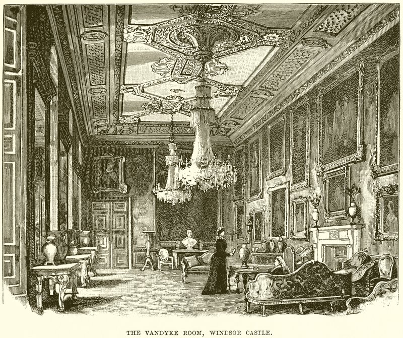 A Sala Vandyke, Castelo de Windsor de English School