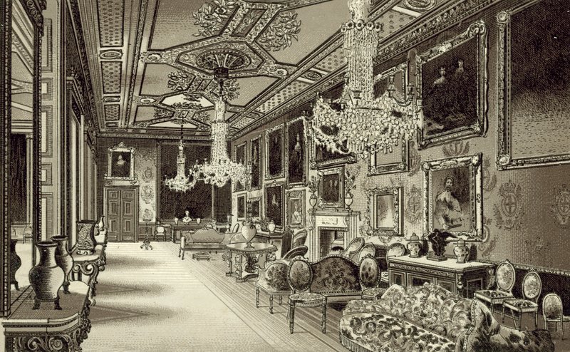 A Sala Vandyke, Castelo de Windsor de English School