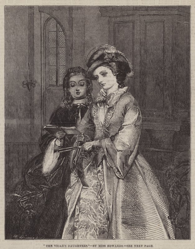 As Filhas do Vigário (gravura) de English School
