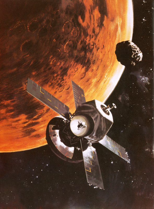 A nave espacial Viking imaginou orbitar Marte de English School