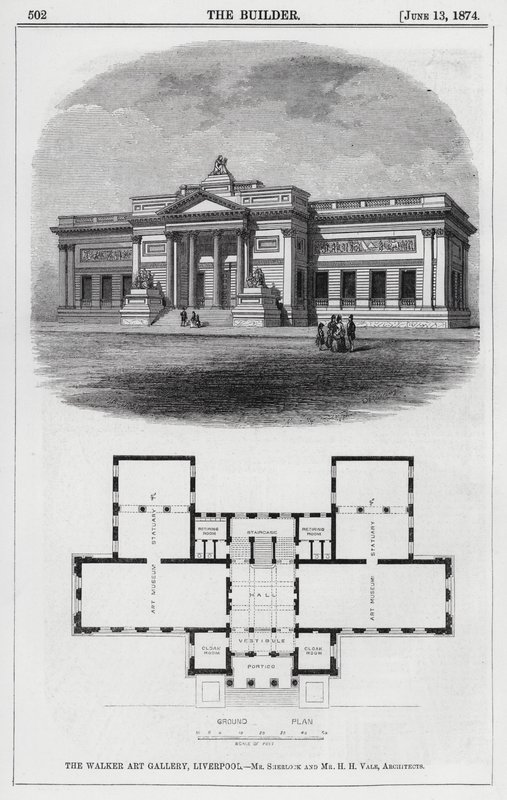 The Walker Art Gallery, Liverpool (gravura) de English School