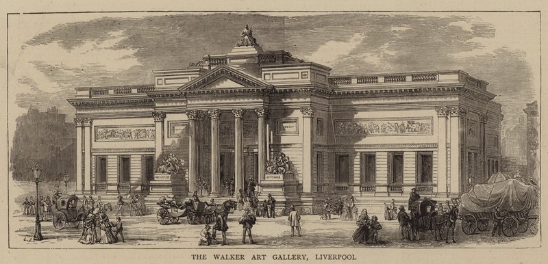 The Walker Art Gallery, Liverpool (gravura) de English School