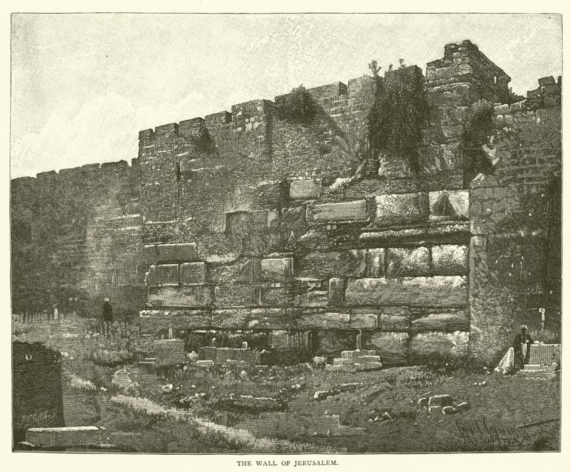 O Muro de Jerusalém (gravura) de English School