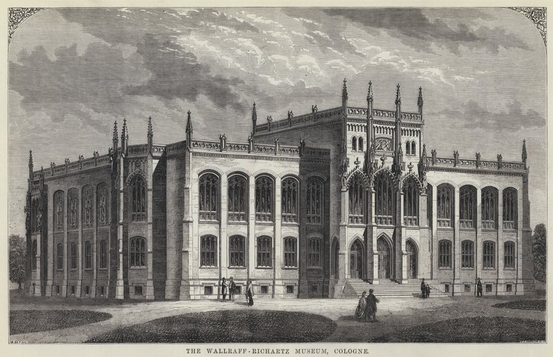 O Museu Wallraff-Richartz, Colónia (gravura) de English School