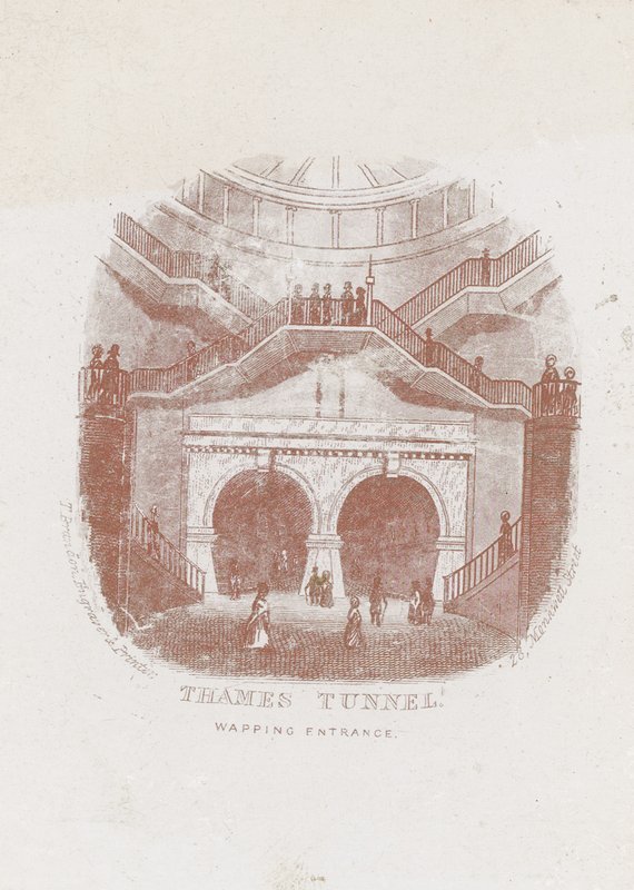 A entrada Wapping do Thames Tunnel de English School