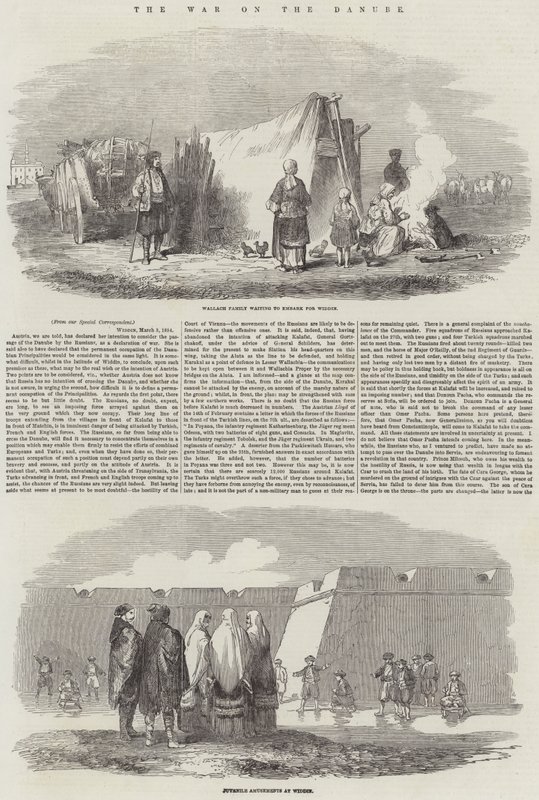 A Guerra no Danúbio (gravura) de English School