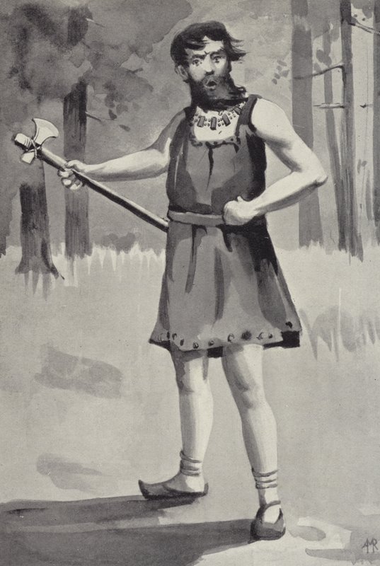 O Chefe Guerreiro (litho) de English School