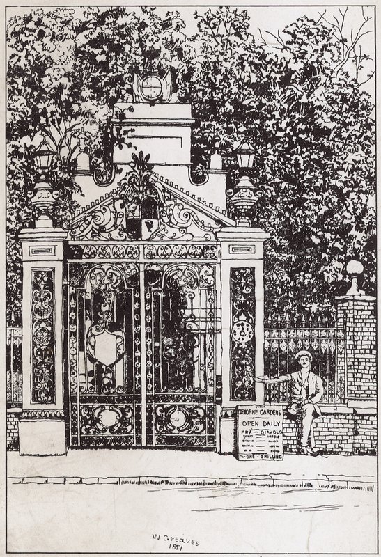 A, waterside, entrada, cremorne, jardins de English School