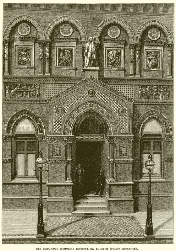 A instituição memorável de Wedgwood, Burslem (entrada dianteira) de English School