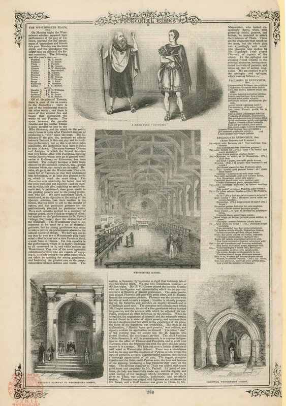 The Westminster Plays de English School