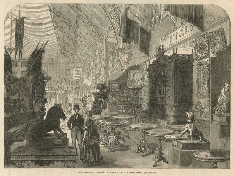 A exposição "Working Mens International" de English School
