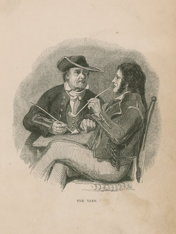 O fio; ilustração de pobre Jack por Frederick Marryat de English School